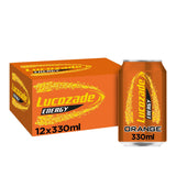 Lucozade Energy Drink Orange Cans 12x330ml