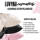 LUVYAH Cosmetics Satin Pillowcase For Hair &amp;amp; Skin - Beige