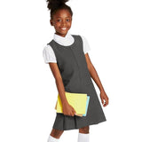 M&amp;amp;S 2pk Girls School Pinafores 3-10 Years Grey