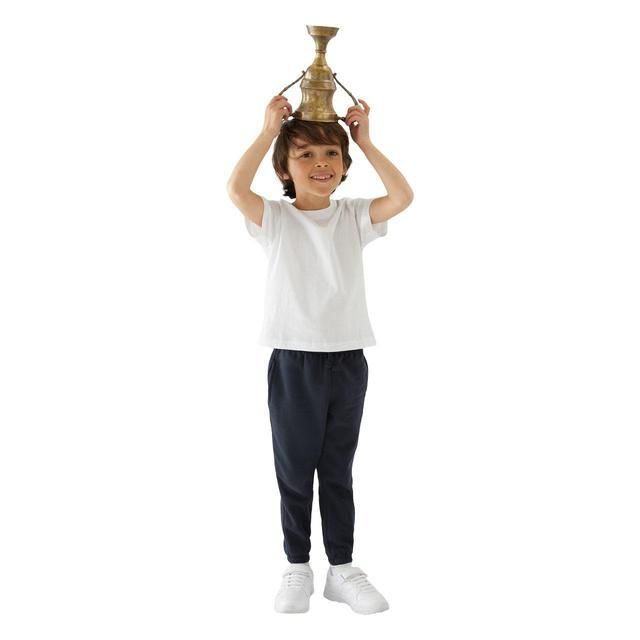 M&amp;amp;S 2pk Regular Fit School Joggers 4-10 Years Navy