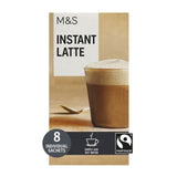 M&amp;amp;S 8 Instant Latte Sachets   8 per pack
