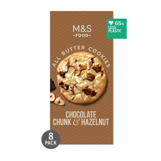 M&S All Butter Chocolate Chunk & Hazelnut Cookies   200g