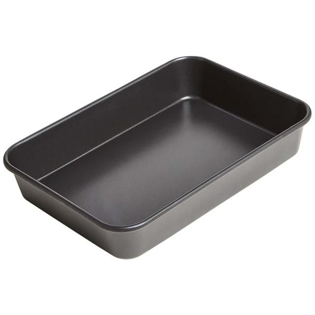 M&amp;amp;S Aluminised Steel 35cm Large Roaster Charcoal