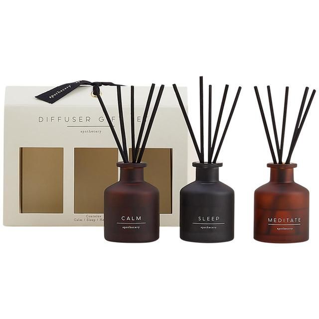 M&amp;amp;S Apothecary Set of 3 Mini Diffusers Gift Set One Size Amber