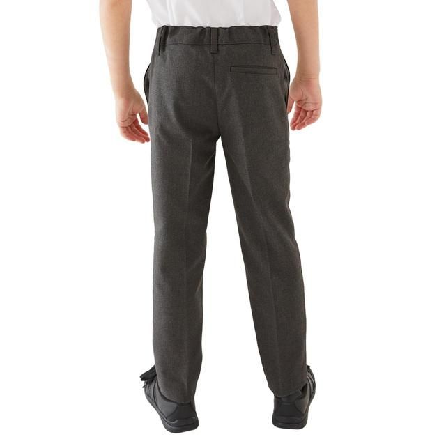 M&amp;amp;S Boys 2pk Grey Skinny Leg School Trousers 4-14 Years