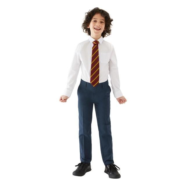 M&amp;amp;S Boys 2pk Navy Skinny Leg School Trousers 4-14 Years