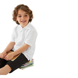 M&amp;amp;S Boys 2pk Stain Resist School Polo Shirts 3-14 Years White