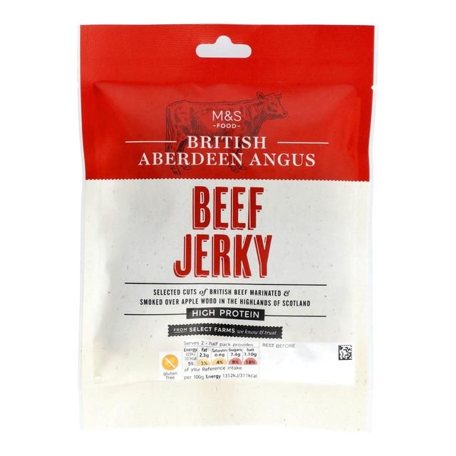M&amp;amp;S British Peppered Beef Jerky   50g