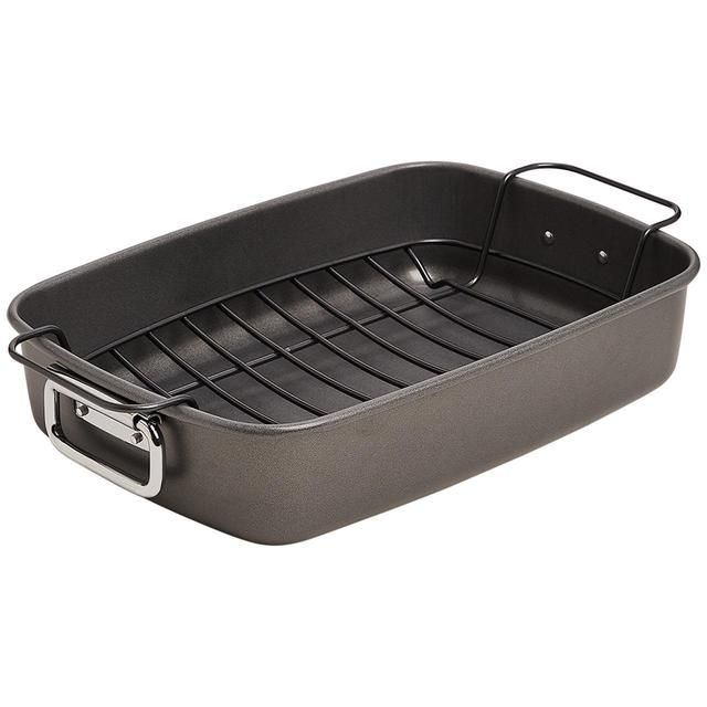 M&amp;amp;S Collection Carbon Steel Non-Stick Roast &amp;amp; Rack One Size Silver