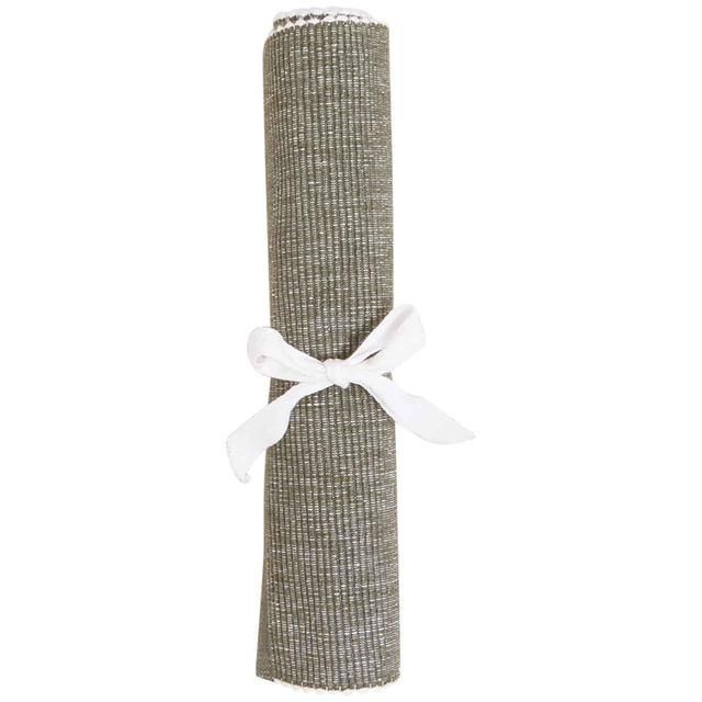 M&amp;amp;S Collection Set of 2 Cotton Rich Ribbed Woven Placemats Khaki   2 per pack