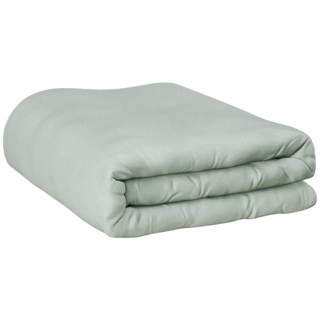 M&amp;amp;S Cotton Rich Duvet Cover Single Duck Egg