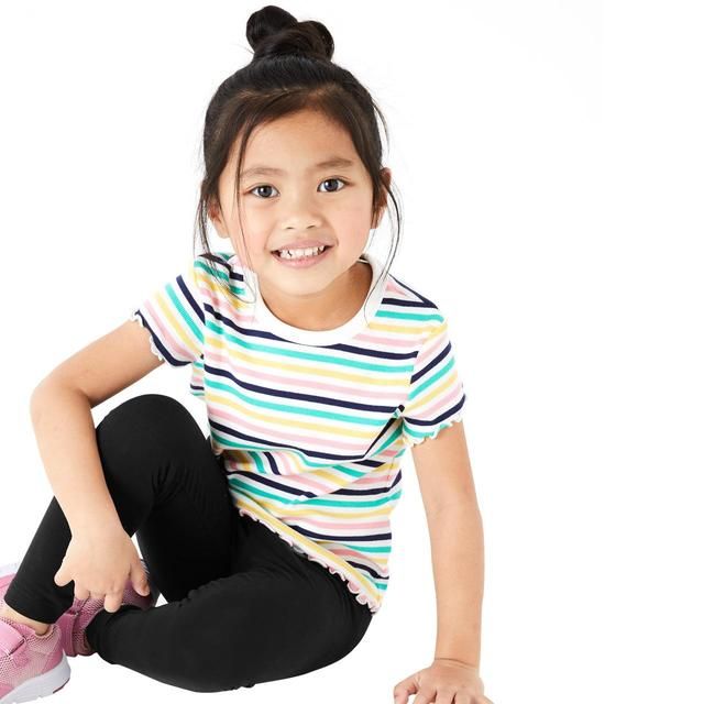 M&amp;amp;S Cotton Stretch Leggings 2-7 Years Black