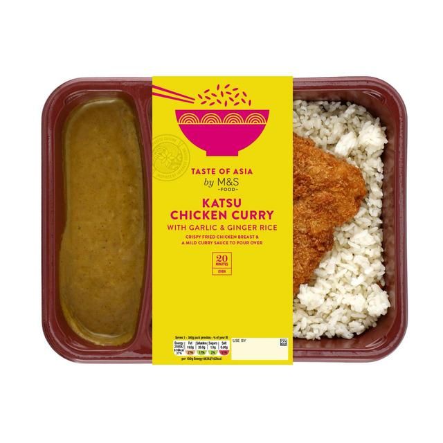M&amp;amp;S Crispy Katsu Chicken Curry with Rice - Taste of Asia   380g