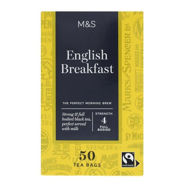 M&S Fairtrade English Breakfast Tea Bags   50 per pack