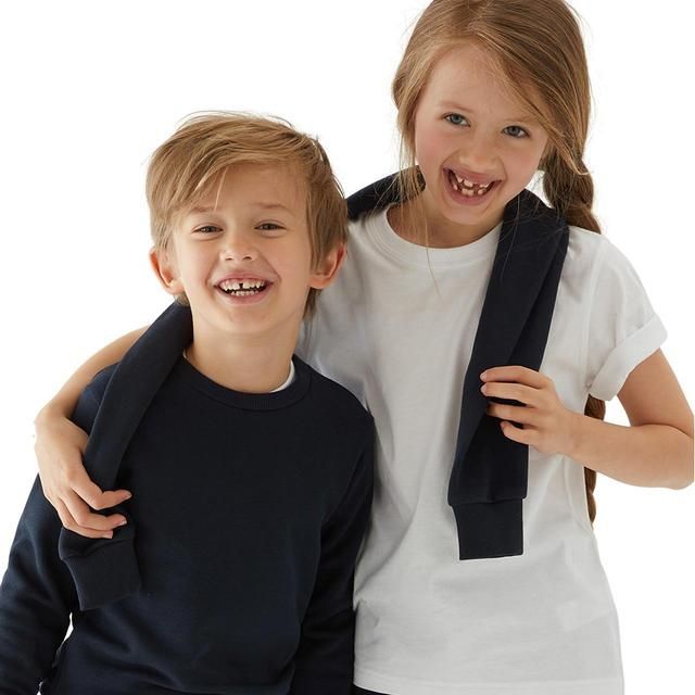 M&amp;amp;S GOODMOVE Unisex Regular Fit School Sweatshirt 3-14 Years Navy