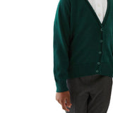 M&amp;amp;S Green 2pk Cotton Cardigan with Staynew 3-14 Years
