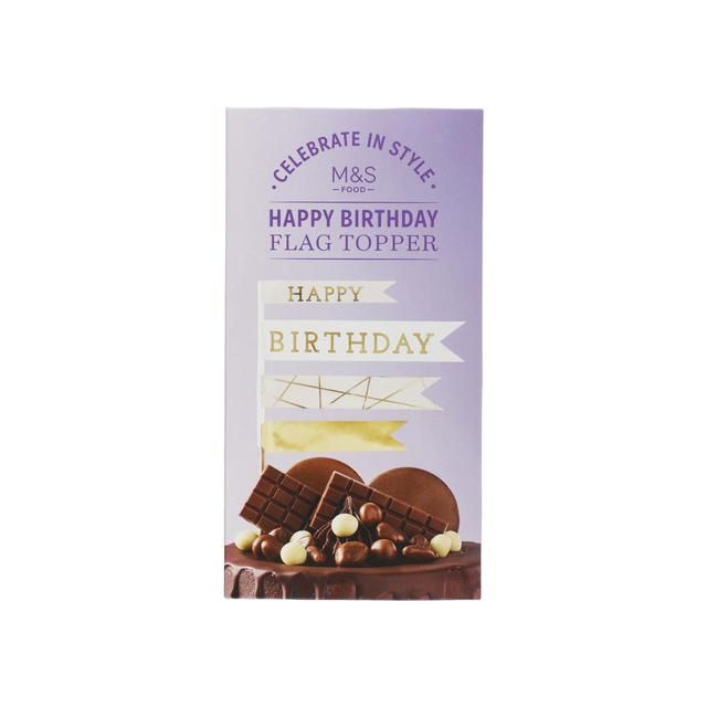 M&amp;amp;S Happy Birthday Flag Topper