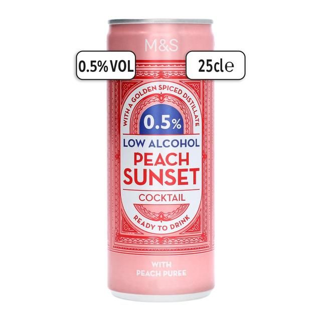 M&amp;amp;S Low Alcohol Peach Sunset   250ml