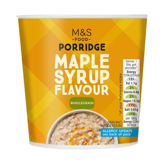 M&amp;amp;S Maple Syrup Flavour Porridge   70g