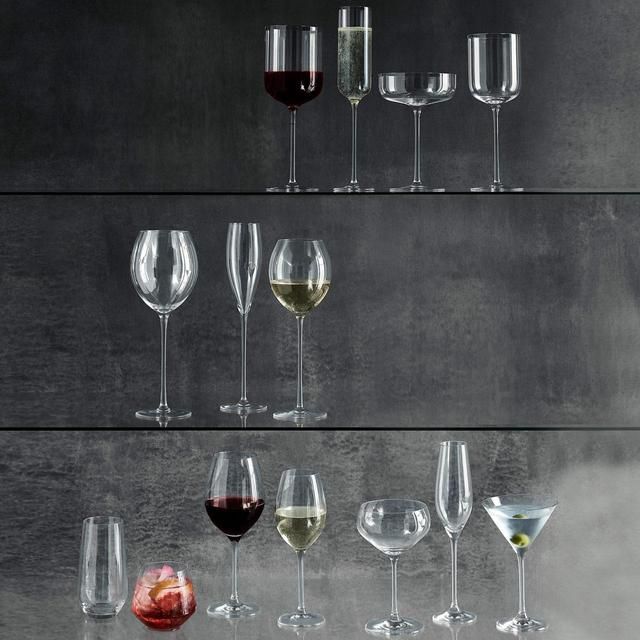 M&amp;amp;S Maxim Crystal Champagne Flutes Set   4 per pack