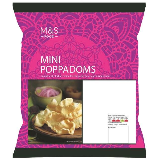 M&amp;amp;S Mini Poppadoms   65g