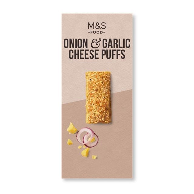M&amp;amp;S Onion &amp;amp; Garlic Cheese Puffs   90g