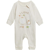 M&amp;amp;S Pure Cotton I Love Mummy Sleepsuit 9-12 Months Marmalade