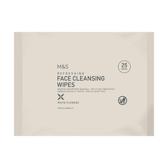 M&amp;amp;S Refreshing Face Cleansing Wipes   25 per pack