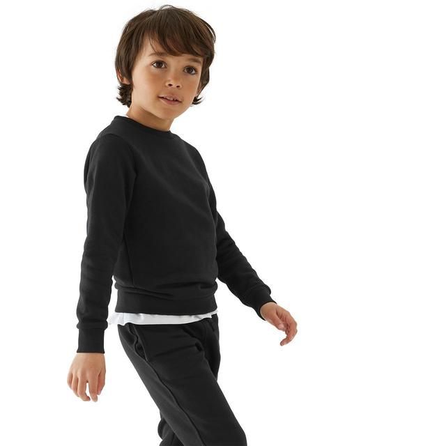 M&amp;amp;S Regular Fit School Sweatshirt 4-12 Years Navy