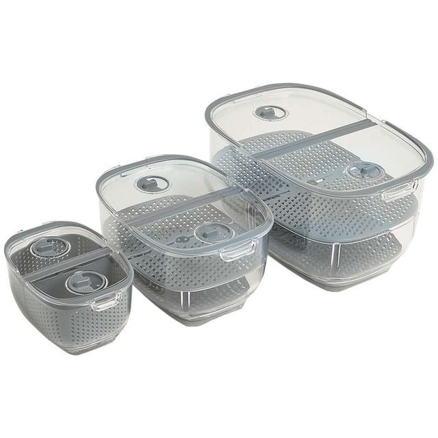 M&S Set of 3 Nesting Fridge Storage Containers   3 per pack