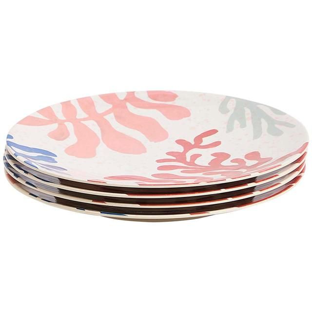 M&amp;amp;S Set Of 4 Summer Resort Side Plates   4 per pack