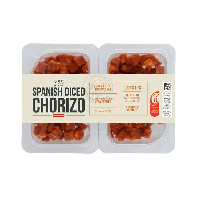 M&amp;amp;S Spanish Diced Chorizo   2 x 65g