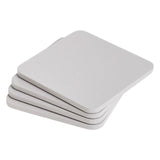 M&amp;amp;S Square Wooden Coasters 'One Size Grey   4 per pack