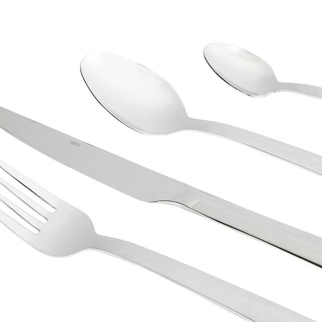 M&amp;amp;S Stainless Steel Cutlery Set   16 per pack