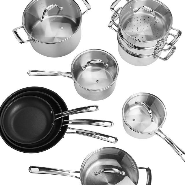 M&amp;amp;S Stainless Steel Frying Pan 28cm