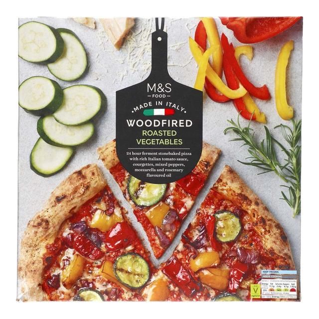M&amp;amp;S Stonebaked Woodfired Roasted Vegetable Pizza Frozen   440g