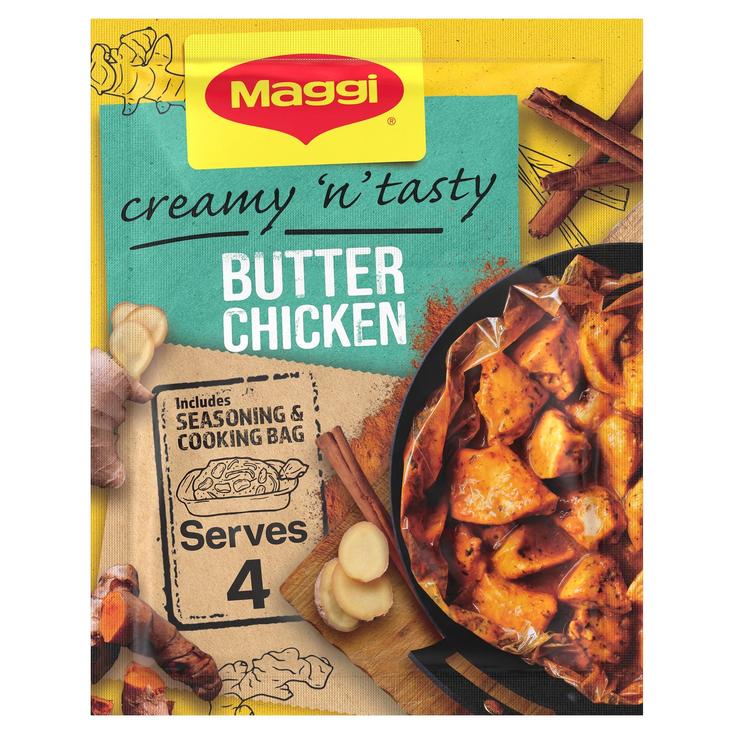 Maggi So Juicy Creamy &amp;amp; Tasty Butter Chicken Herbs &amp;amp; Spices Recipe Mix