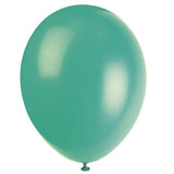 Unique Party Latex Plain Balloons (Pack of 10)