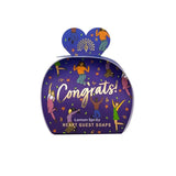 The English Soap Company Mini Heart Guest Soap 3x20g- Congrats!