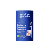 Grin Ultra Smooth Blueberry Floss Picks 80pk Canister