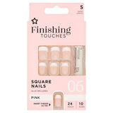 Superdrug Finishing Touches Fake Nails Short Pink