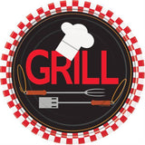 Unique Party Backyard BBQ Snack Plate (Pack of 8)