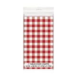 Unique Party Plastic Gingham Party Table Cover