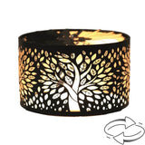 Aroma Candle Carousel Fan Shade 13cm Black - Tree of Life