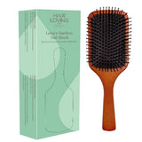 Hair Loving Wooden Paddle Brush – Effortless Detangling