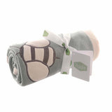 Ziggle Baby Blanket Sage Green Bumble Bee