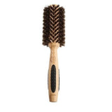 BASS Straighten and Curl Round Brush - Bamboo - Bristle - Small barrel