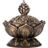 Something Different Metal Lotus Incense Cone Holder