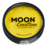 Moon Creations - Pro Face Paint Cake Pots - Bright Yellow