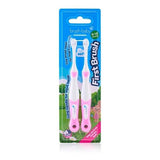 Brush Baby FirstBrush™ Baby Toothbrush Double Pack - Pink